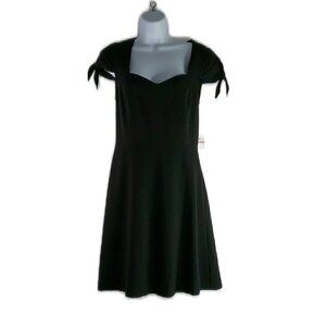 Kensie = Black Short Sleeve A-Line Dress - Size XS